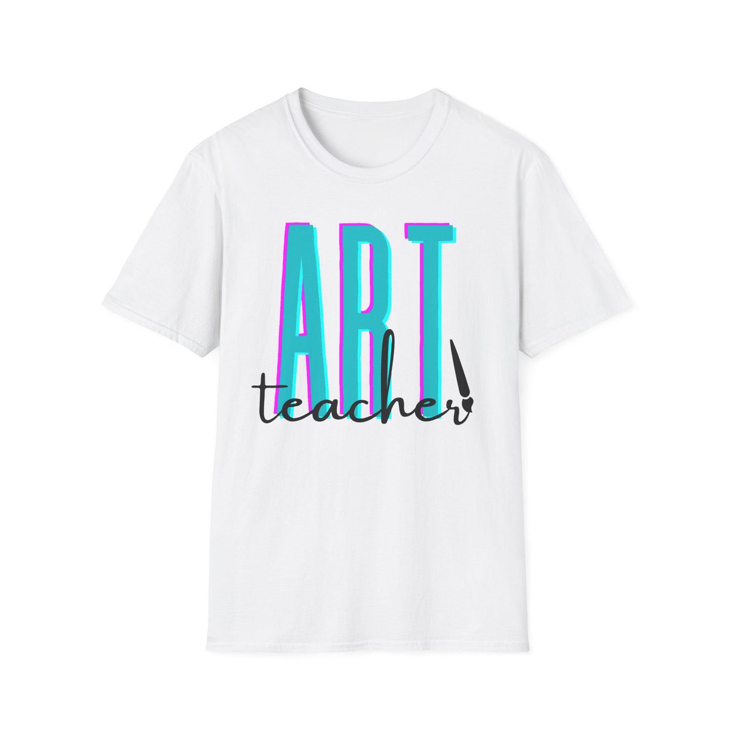 Art Teacher with Paintbrush