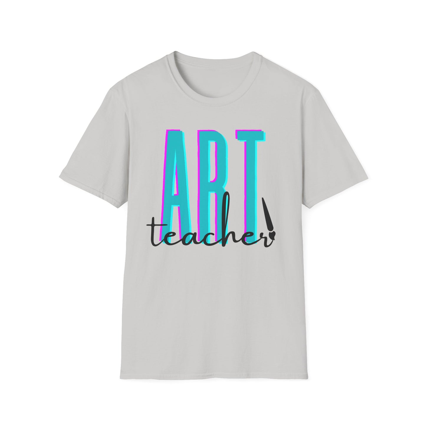 Art Teacher with Paintbrush