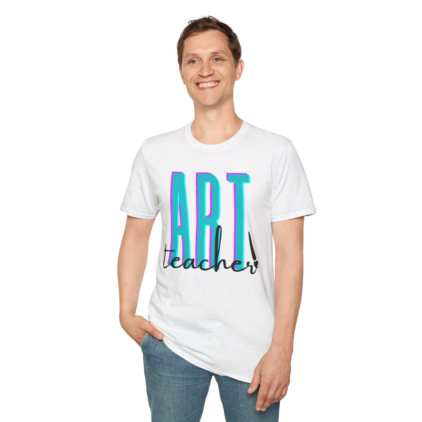 Art Teacher with Paintbrush