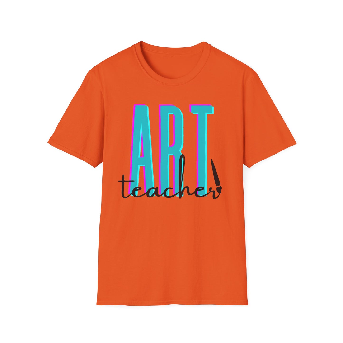 Art Teacher with Paintbrush
