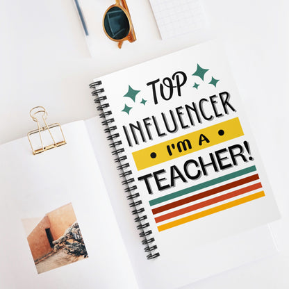 Teacher Top Influencer Notebook