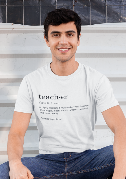 Definition of Teacher - Black Text