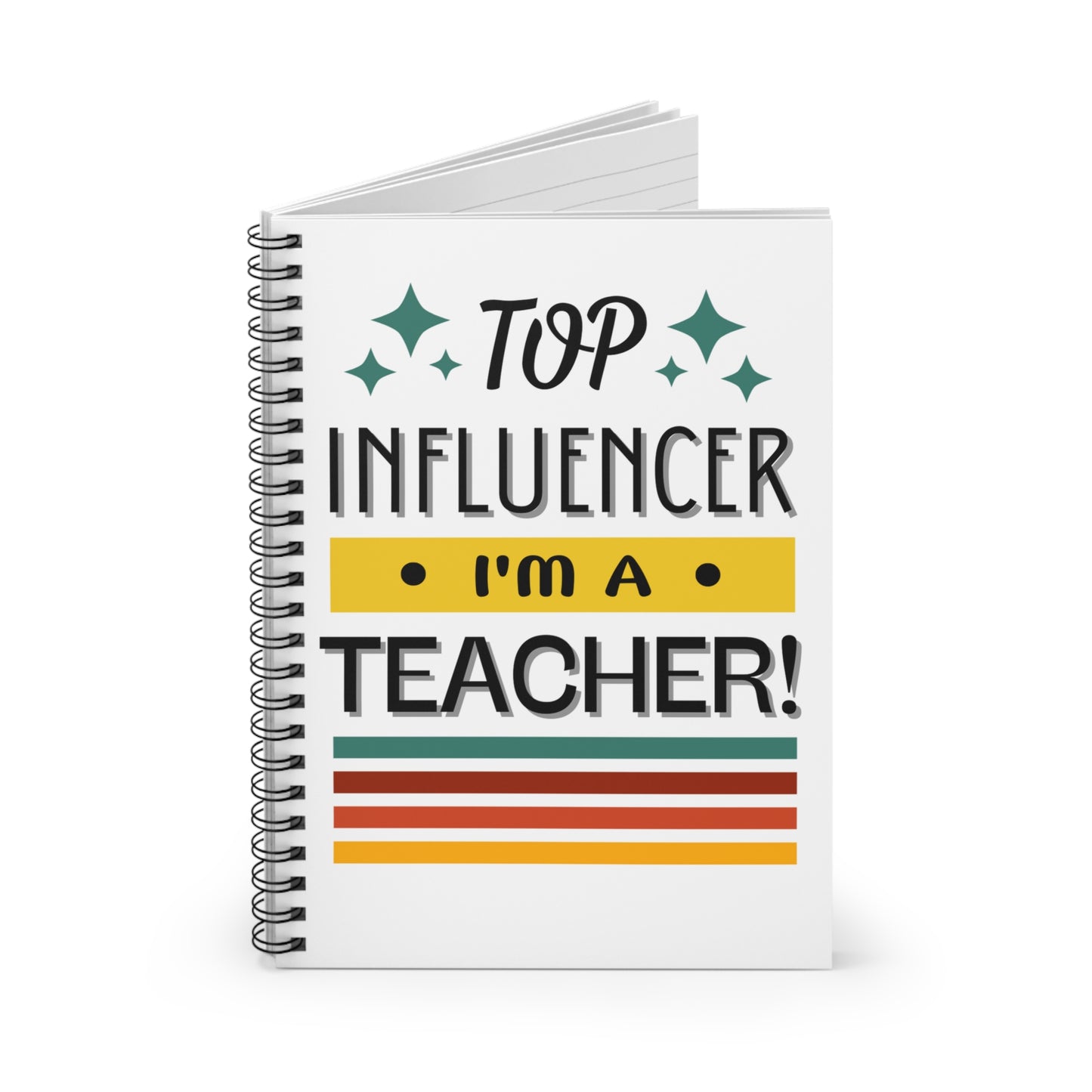 Teacher Top Influencer Notebook
